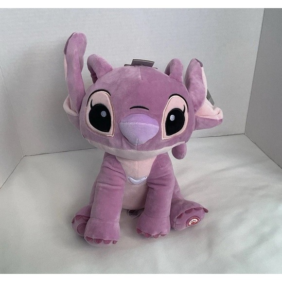 Disney Other - Disney Store Lilo & Stitch Angel 13" Plush Stuffed Pink  Purple‎ Alíen